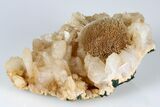 Thomsonite (Zeolite) on Heulandite - Maharashtra, India #184720-1